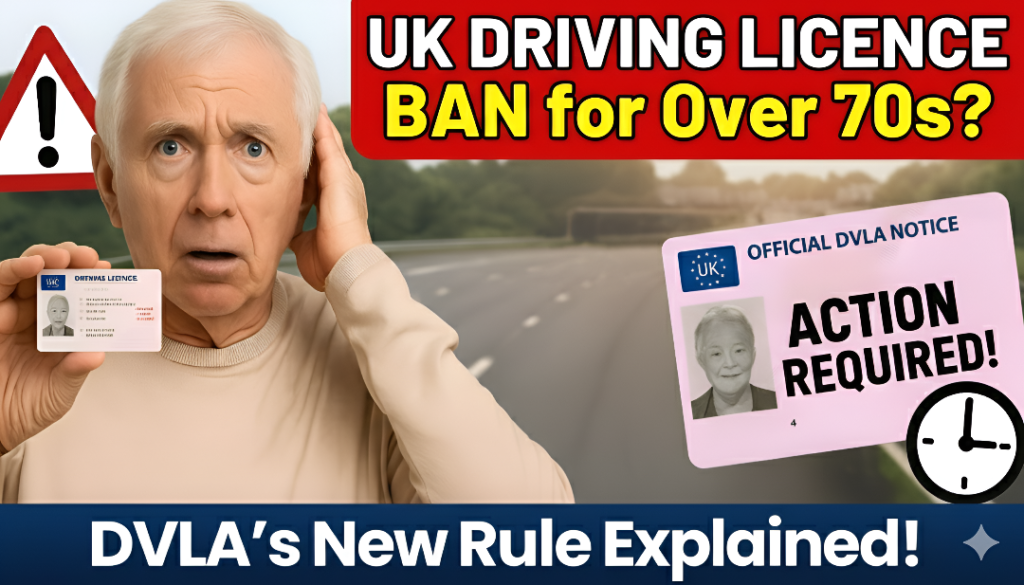UK Driving Licence BAN for Over 70s